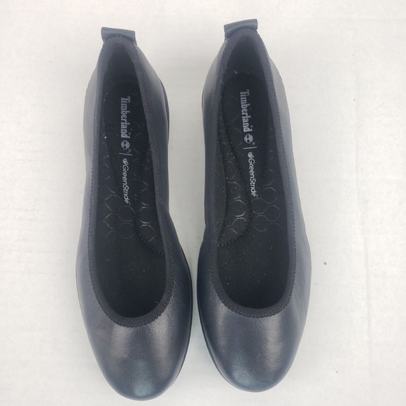Timberland BRADSTREET ULTRA Ballerina Ballet Black Leather Flats Size 5.5 - Picture 11 of 16